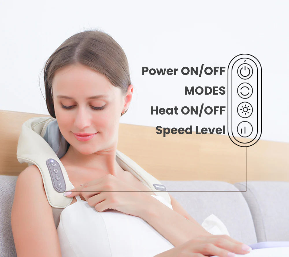 Deep Kneading Neck and Shoulder Hand-Shaped Massager